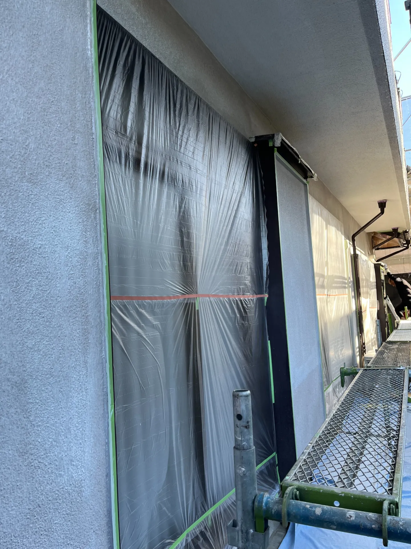船橋市　K様邸　施工始まりました！4　外壁塗装は【株式会社千葉建装】へお任せ！　