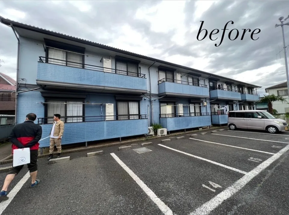 鎌ヶ谷市　アパート施工完了しました！　外壁塗装は【株式会社千葉建装】へ！